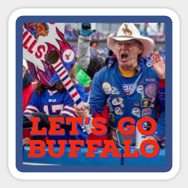 Let's Go Buffalo Sticker by Go Weed Go!